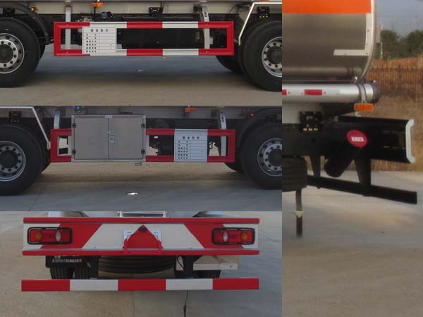 東風(fēng)天錦小三軸鋁合金油罐車(chē)