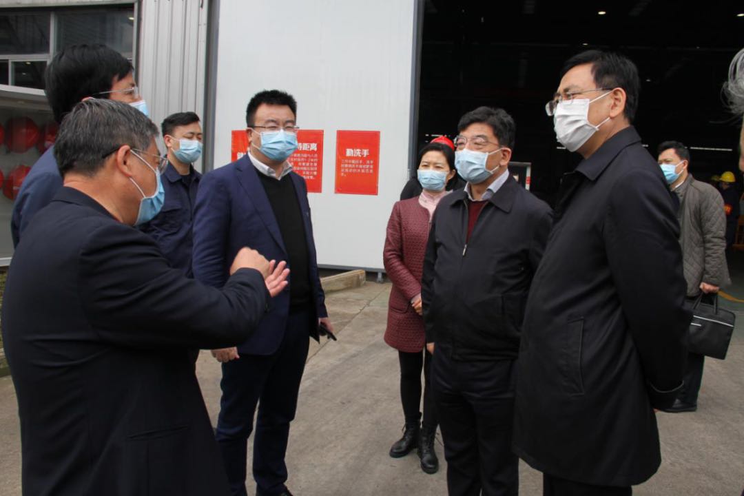 湖北省副省長曹廣晶蒞臨湖北楚勝調(diào)研企業(yè)疫情防控和復(fù)工復(fù)產(chǎn)工作