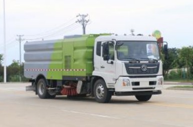 國六東風天錦洗掃車_程力威牌CLW5180TXSD6型洗掃車
