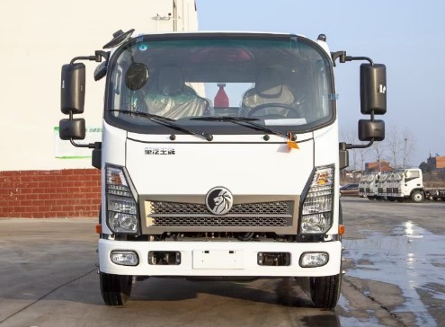 重汽王牌藍(lán)牌勾臂垃圾車