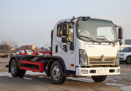 重汽王牌藍(lán)牌勾臂垃圾車_HDW5041ZXXCDW6型車廂可卸式垃圾車