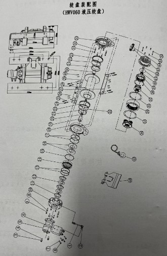 絞盤裝配圖（HWV060液壓絞盤）
